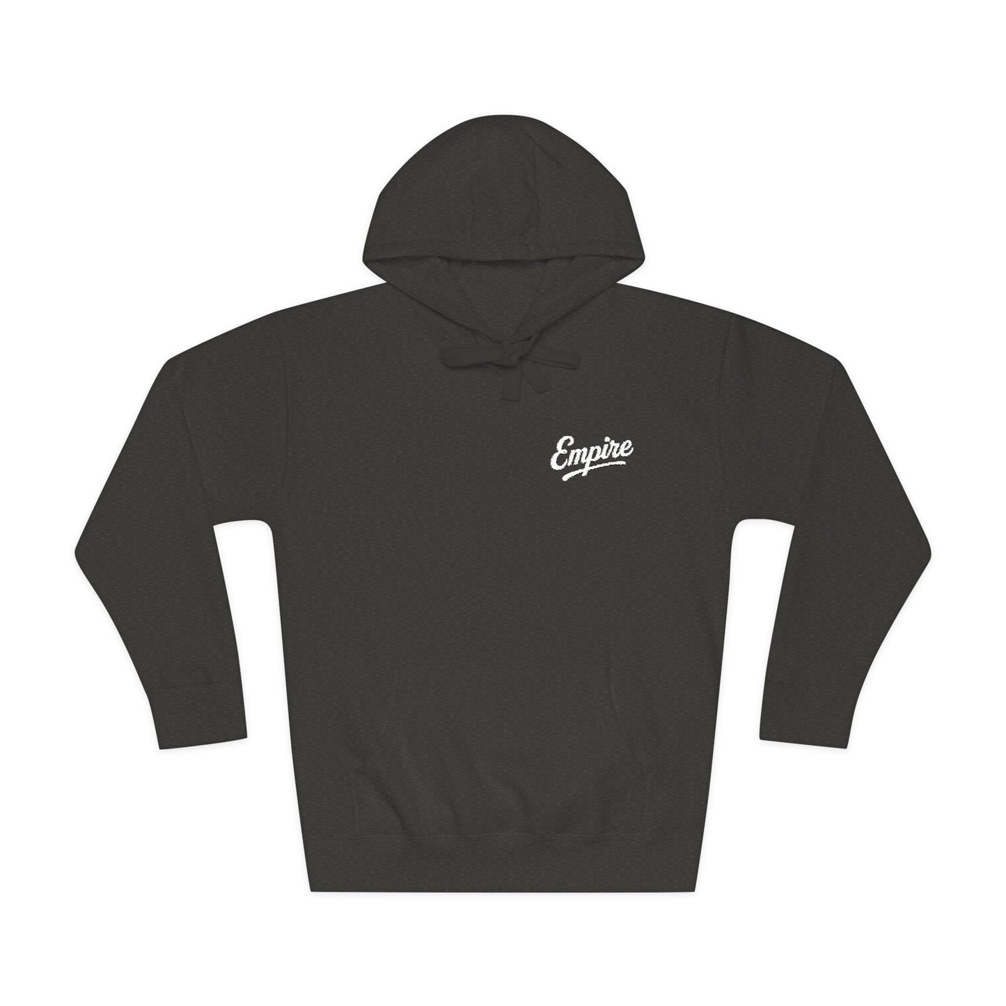 Empire Signature Embroidered Hoodie — Minimal Fleece with White 'Empire' Logo