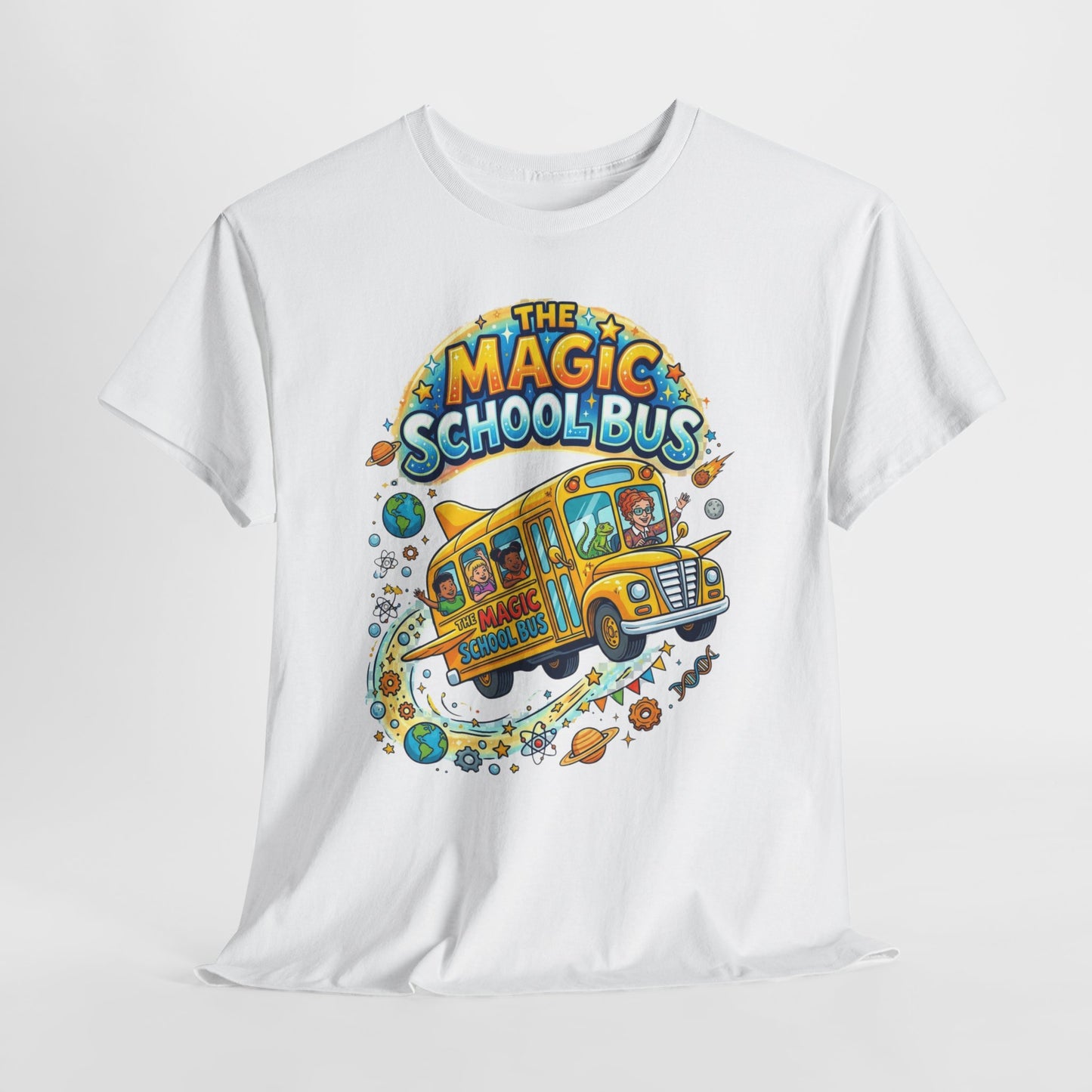 The Magic School Bus T-Shirt – Kids Retro Educational Cartoon Tee