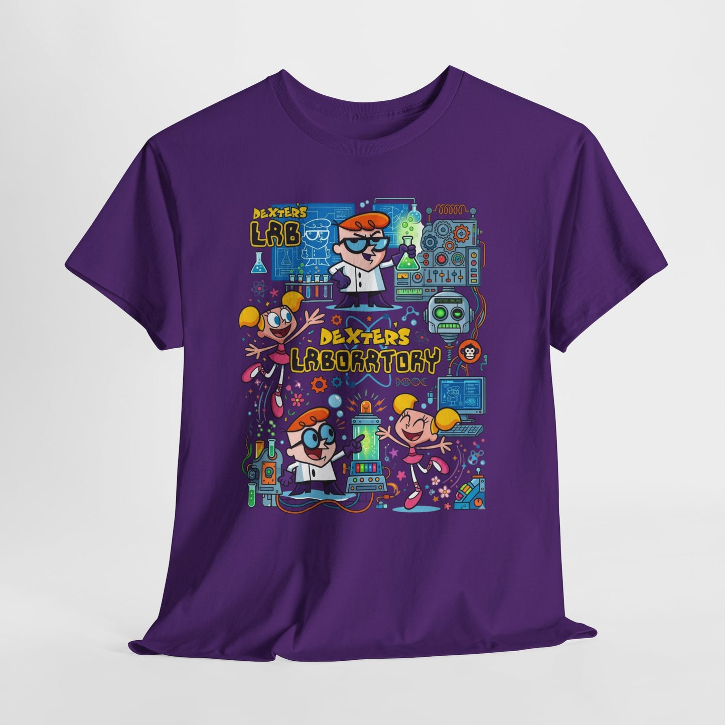 Dexter’s Laboratory Cartoon Tee — Retro Kids’ Science Lab Graphic T-Shirt