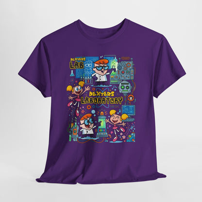 Dexter’s Laboratory Cartoon Tee — Retro Kids’ Science Lab Graphic T-Shirt