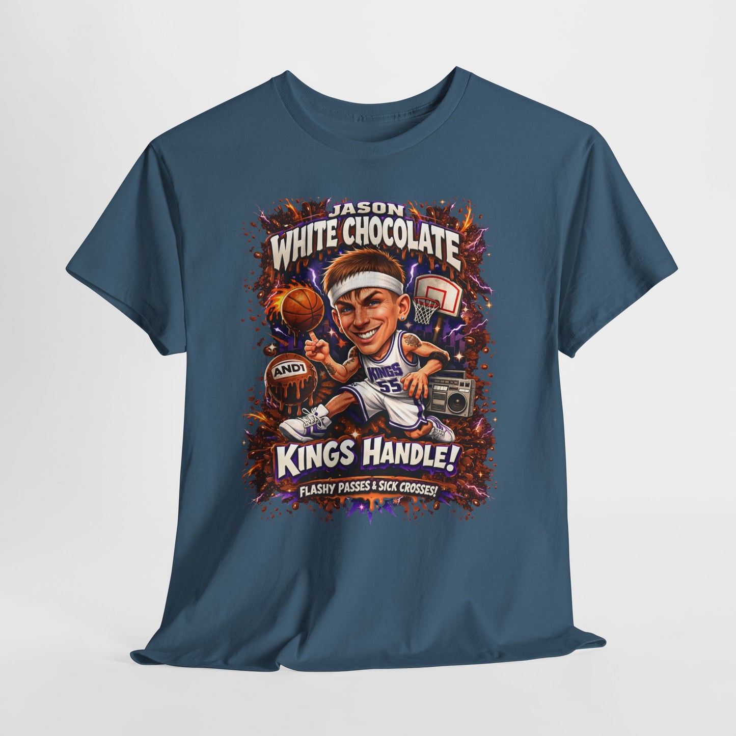 White Chocolate Kings Handle Basketball T-Shirt