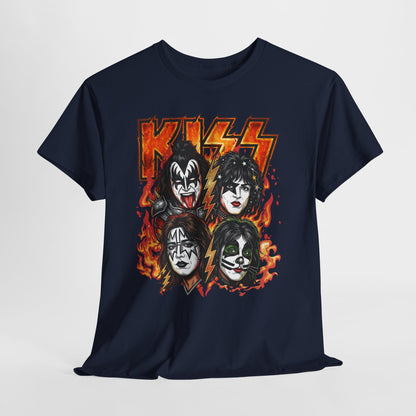 Rock Band Flames Graphic Tee