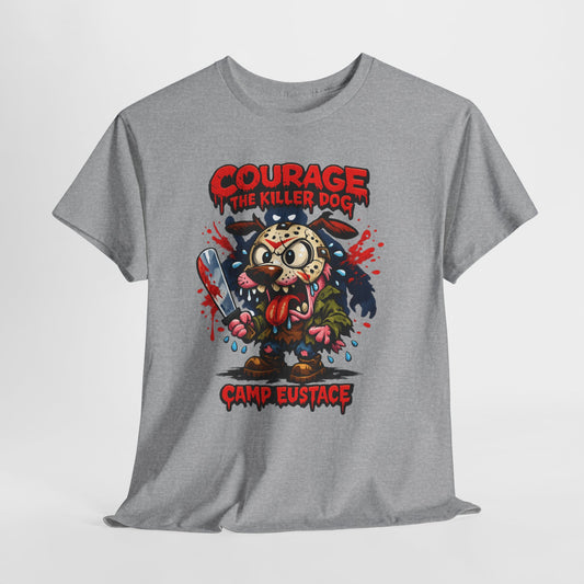 Horror Camp Graphic Tee — "Courage the Killer Dog" Camp Eustace Shirt