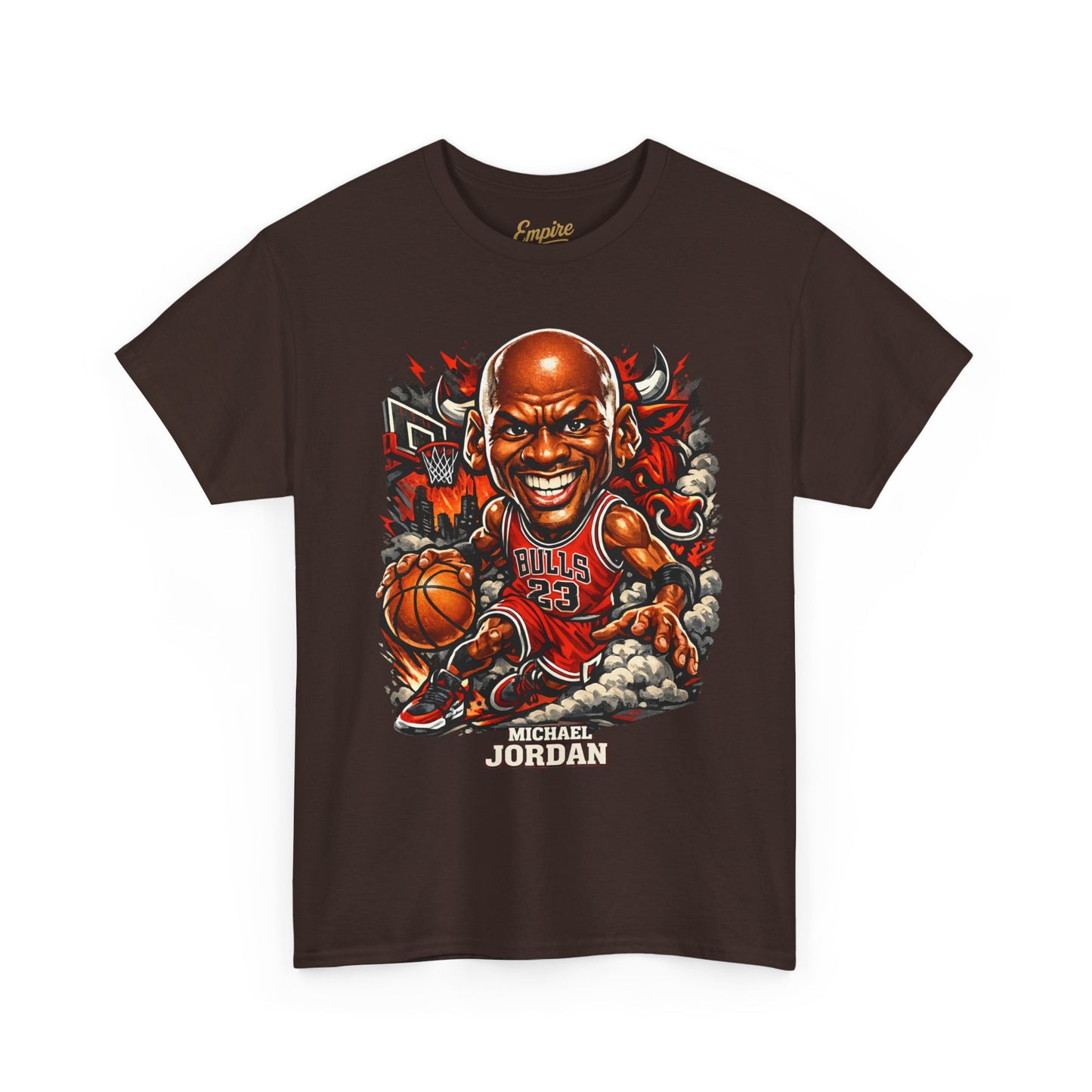Basketball Legend T‑Shirt — 'Michael' Retro Cartoon Bulls Tee