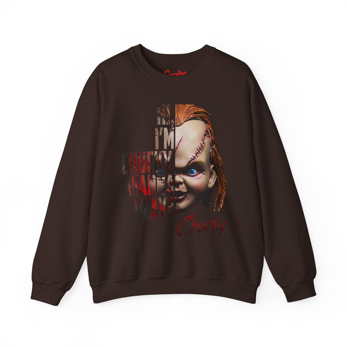 Chucky "Hi, I'm Chucky. Wanna Play?" Crewneck Sweatshirt