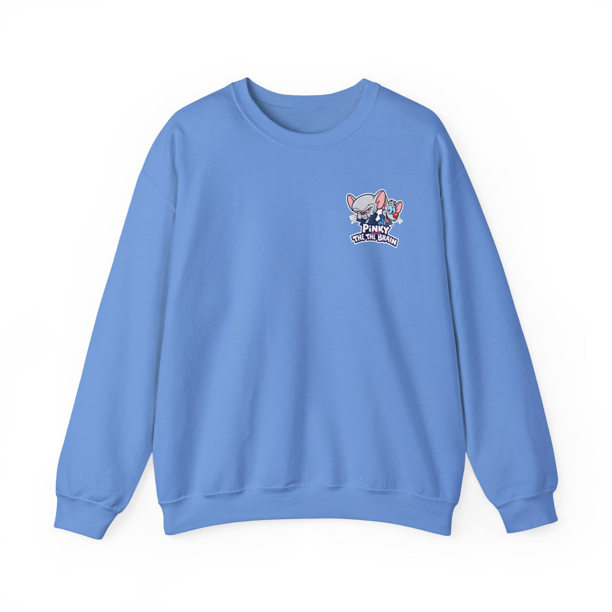 Pinky and the Brain Crewneck Sweatshirt - 'Time to Take Over the World' Graphic