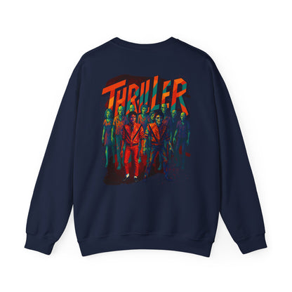 MJ Thriller Graphic Sweatshirt — Retro Michael Jackson Inspired Crewneck