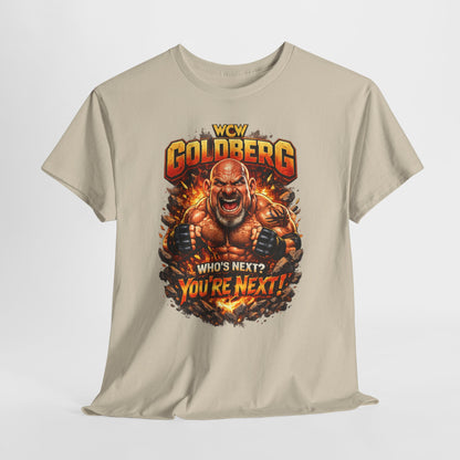 WCW Goldberg 'Who's Next? You're Next!' T-Shirt – Retro Wrestling Fan Tee