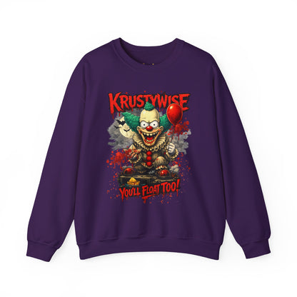 'Krustywise' Creepy Clown Design, "You’ll Float Too" Back Print