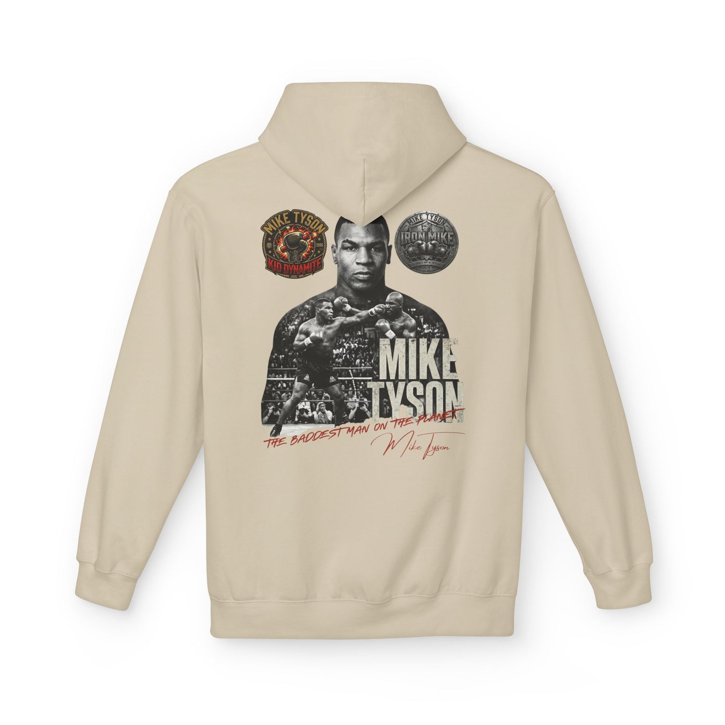 Mike Tyson "The Baddest Man on the Planet" Vintage Graphic Hoodie