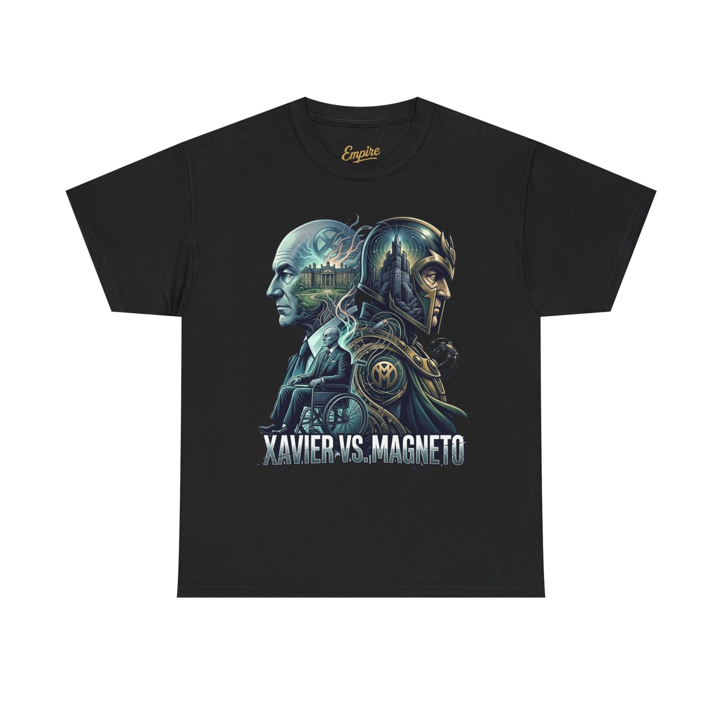 Xavier vs Magneto Graphic Tee — Retro Comic Mutant Showdown T-Shirt