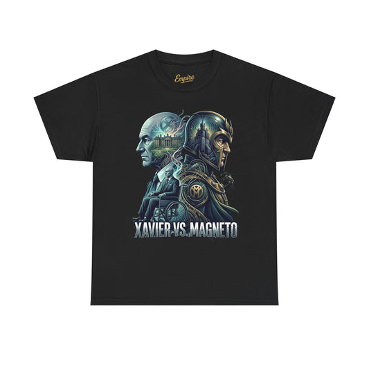 Xavier vs Magneto Graphic Tee — Retro Comic Mutant Showdown T-Shirt