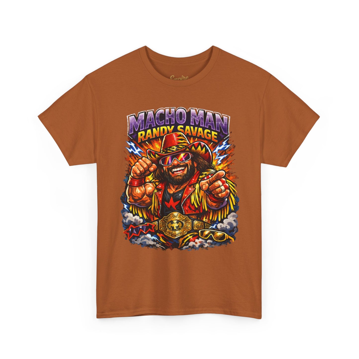 Retro Wrestling Graphic Tee — "Macho Man Randy Savage" Vintage Style