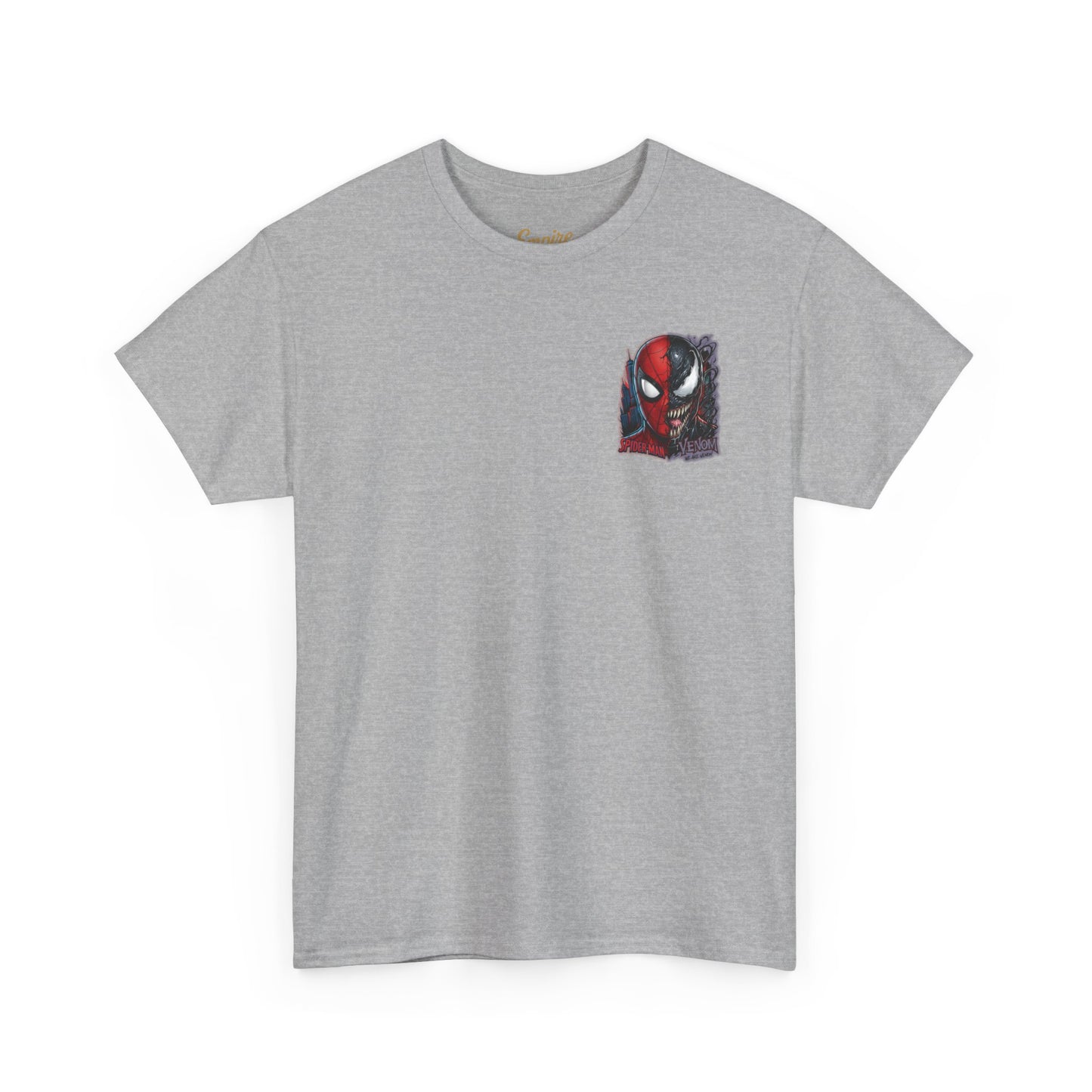 Spider-Man vs Venom Graphic Tee — Superhero Back Print