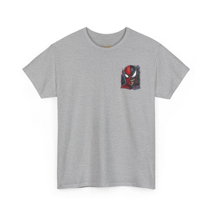 Spider-Man vs Venom Graphic Tee — Superhero Back Print