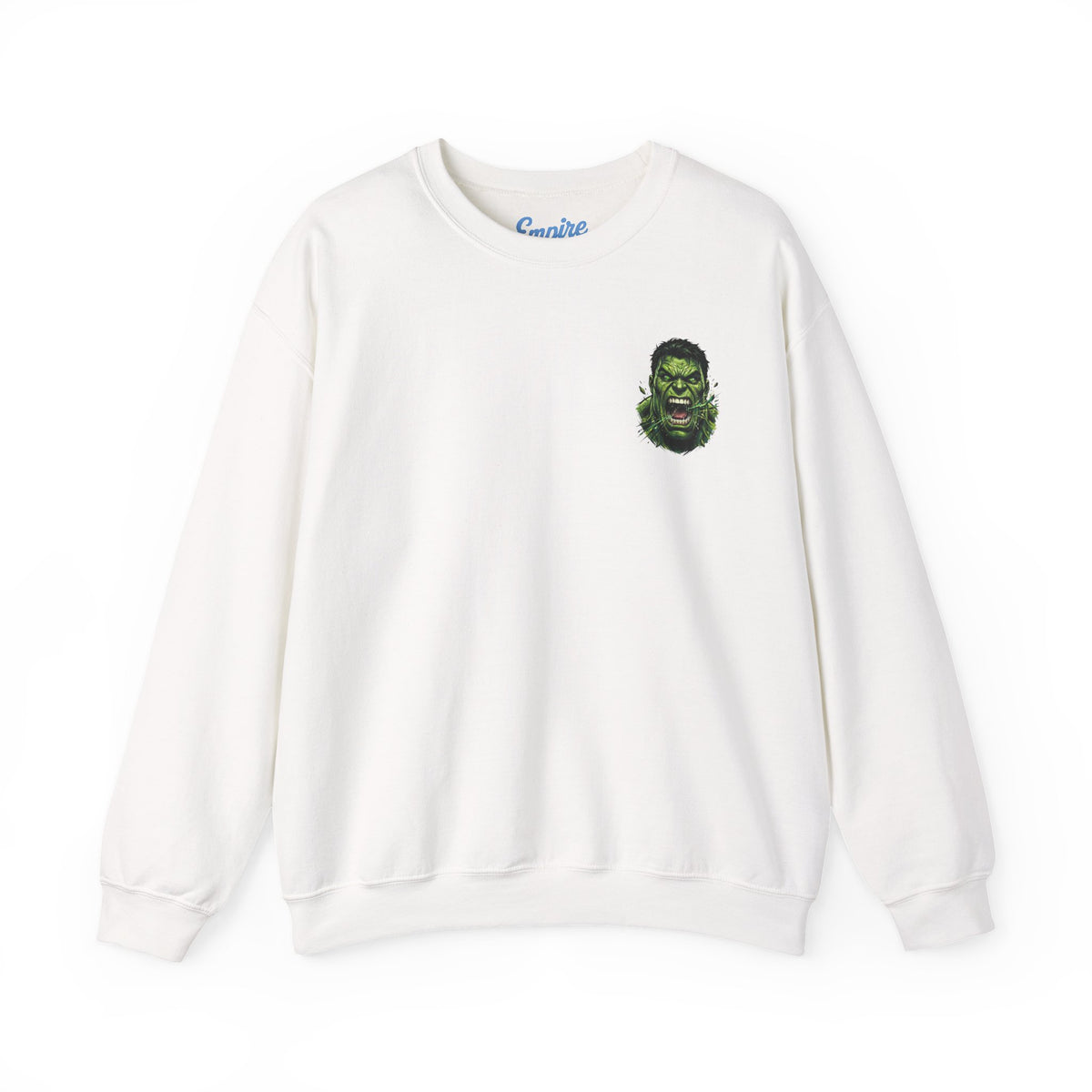 Hulk Graphic Crewneck Sweatshirt — Bruce Banner Movie Poster Design
