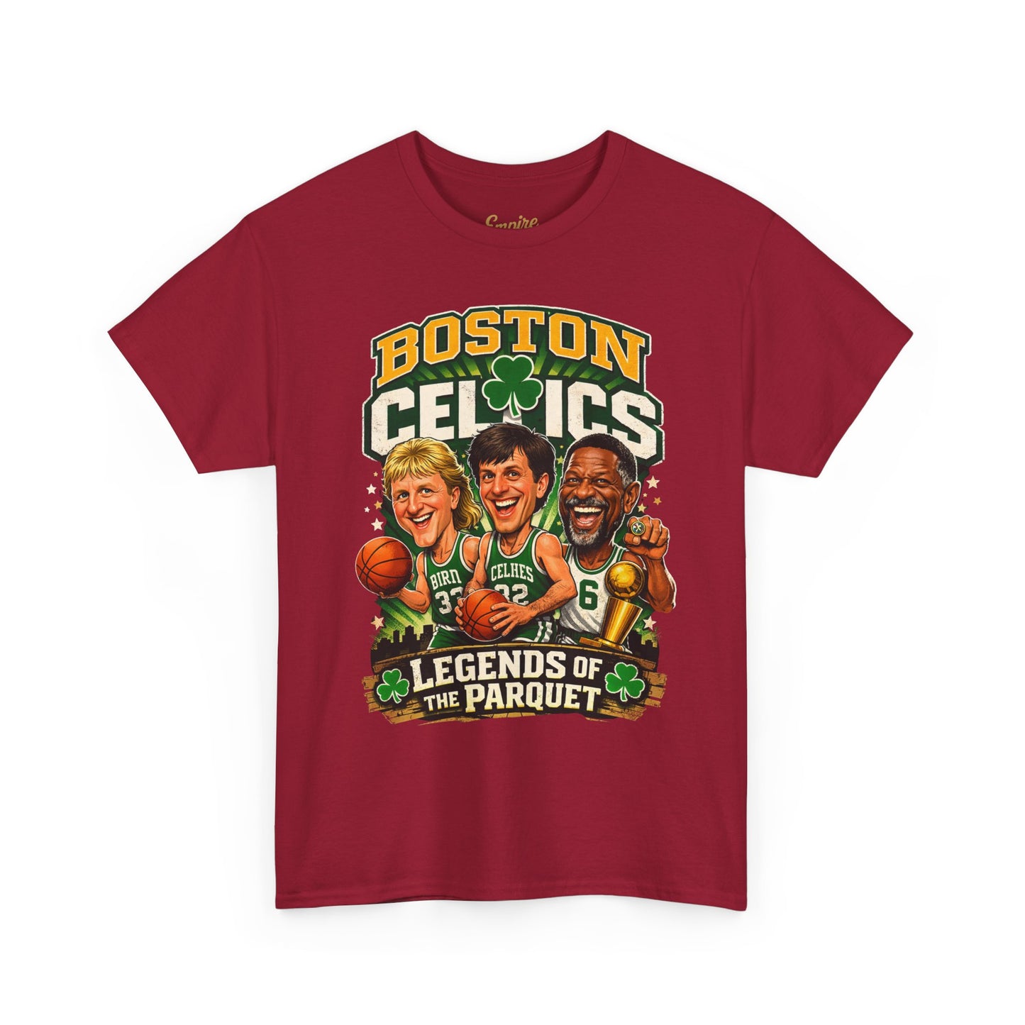 Boston Celtics "Legends of the Parquet" Tee - Retro Basketball Fan Shirt
