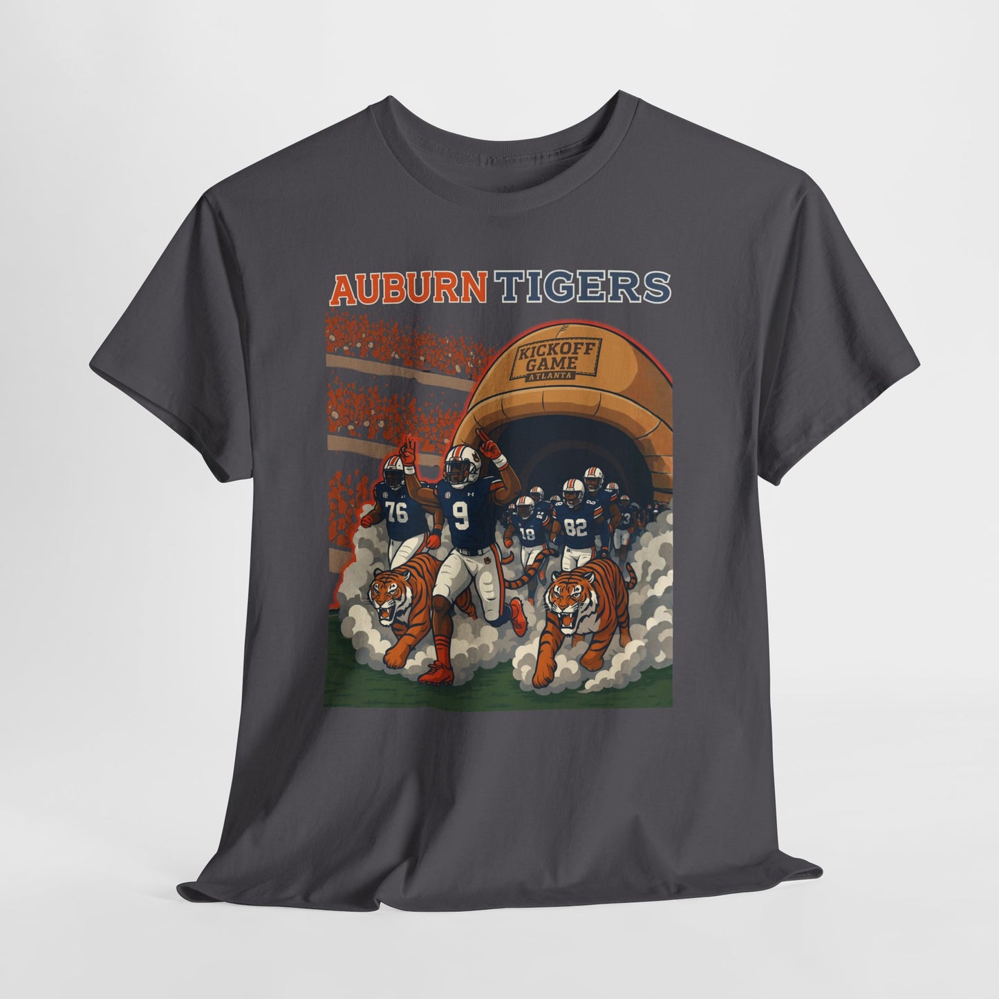 Auburn Tigers Graphic Tee - Unisex Heavy Cotton Shirt for Game Day, Sports Fans, Birthday Gifts, Tailgating, College Spirit