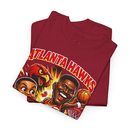 Atlanta Hawks 'Spud & Nique' Graphic Tee — Retro Basketball Fans Shirt