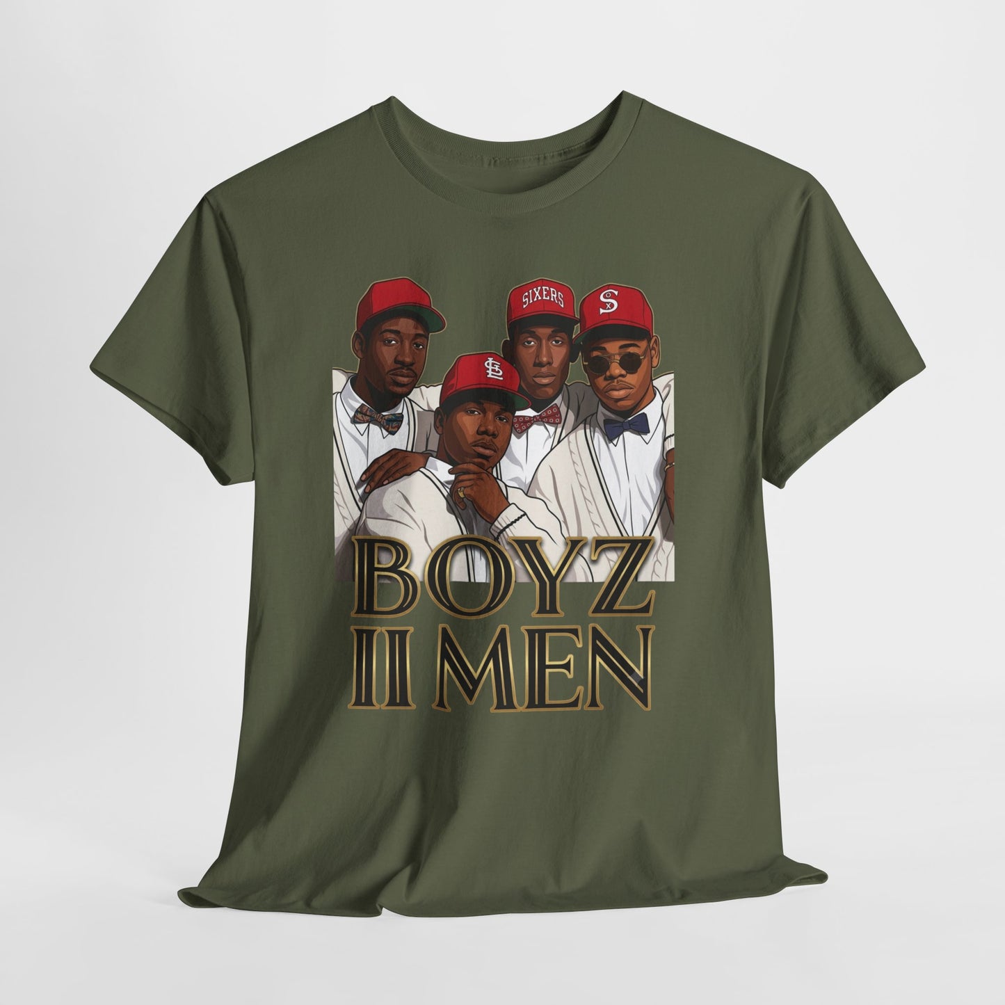 Boyz II Men Classic Portrait Graphic Tee - Retro R&B 90s Style