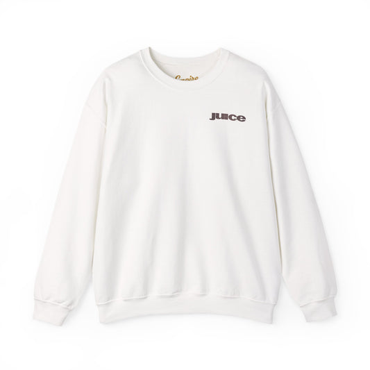 Bishop "Juice" Crewneck Sweatshirt — 'I Am Crazy But You Know What Else I Don’t Give a F**k' Graphic