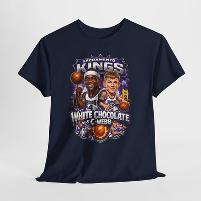 Sacramento Kings 'White Chocolate & C-Webb' Basketball Tee