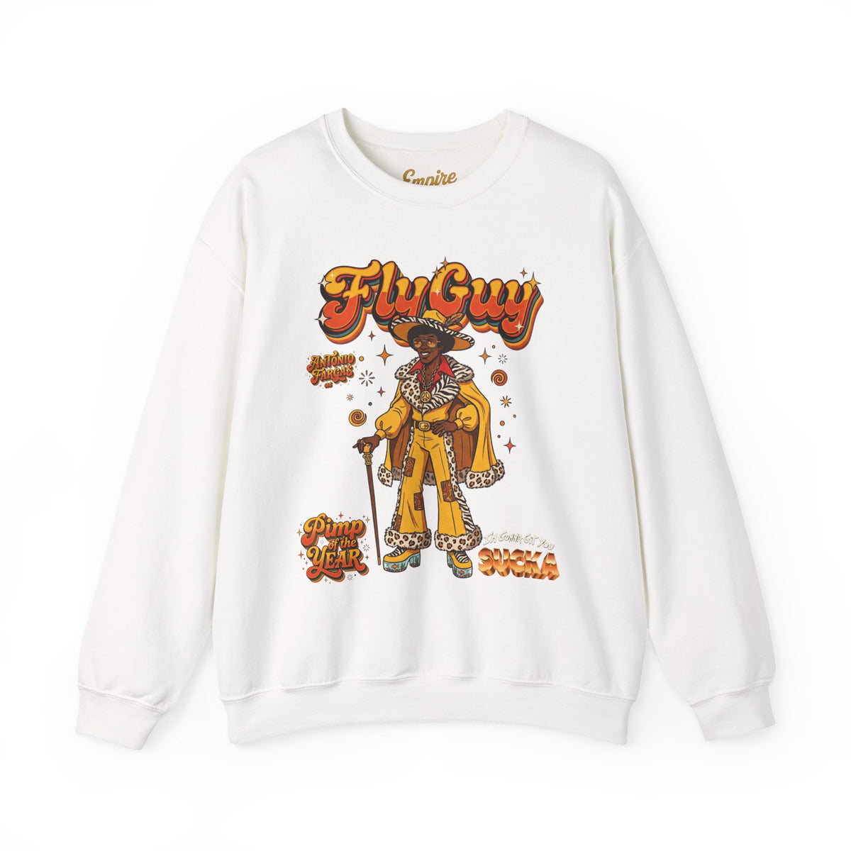 FlyGuy Pimp of the Year Graphic Crewneck Sweatshirt