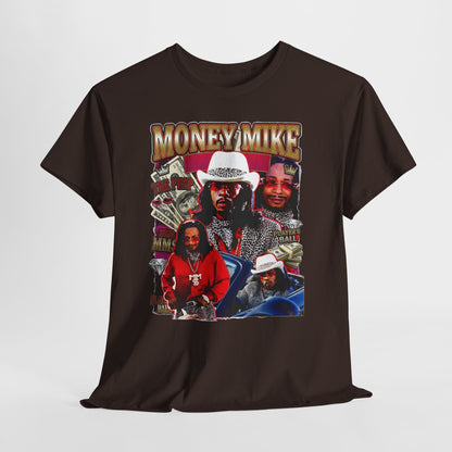 Money Mike Graphic Tee — Retro Movie Collage T‑Shirt