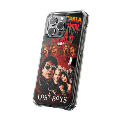 The Lost Boys Clear Magnetic Phone Case – Retro Vampire Movie Collage