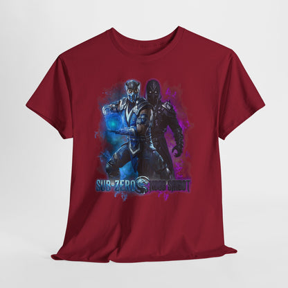 Mortal Kombat Sub-Zero & Noob Saibot Graphic Tee — Gamers' Retro Fighting Shirt