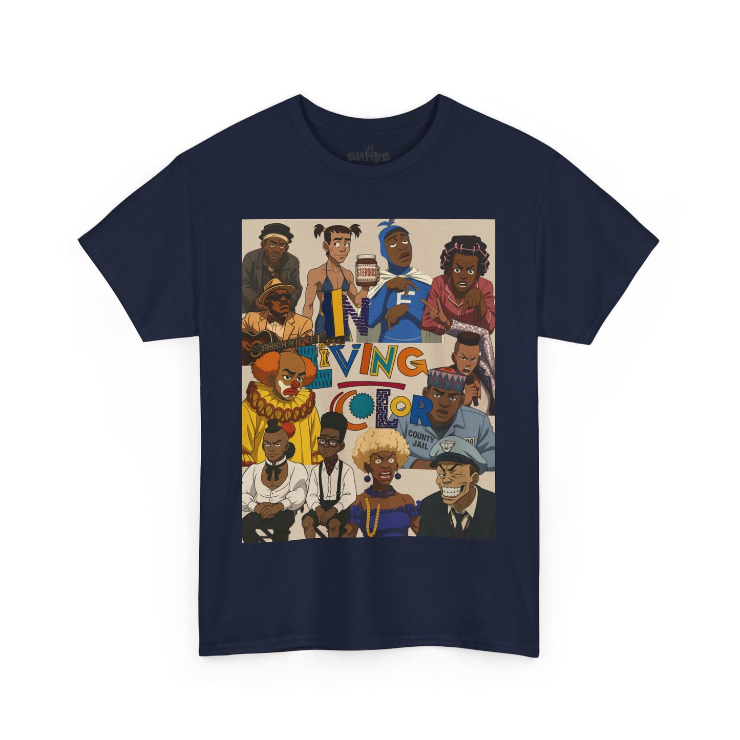 "In Living Color" Vibrant Graphic Tee for Retro 90s