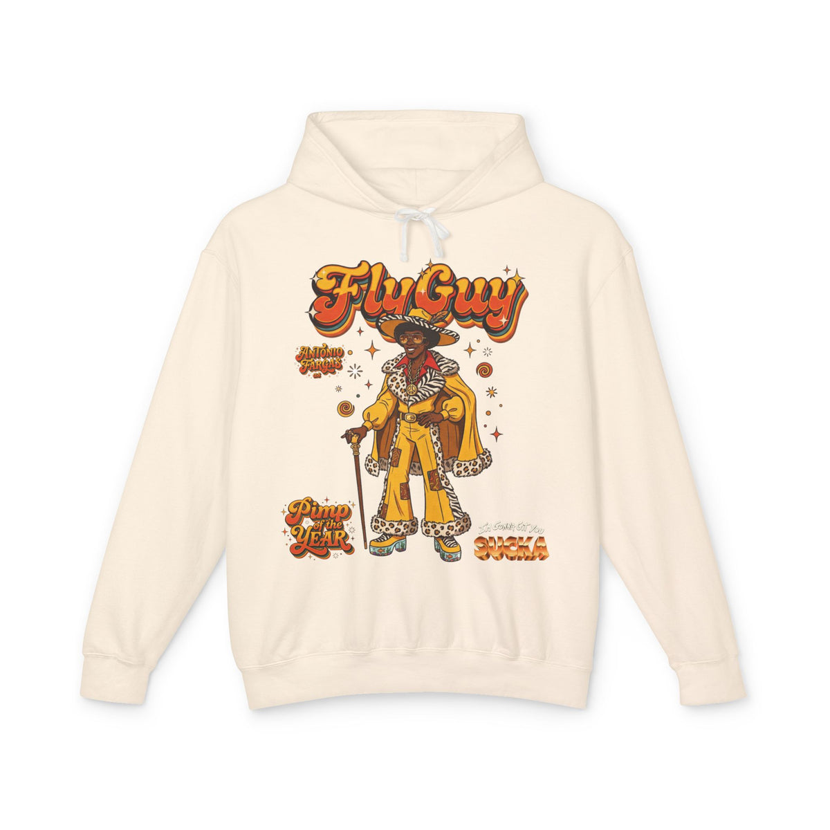 Fly Guy Retro "Pimp Of The Year" Hip-Hop Graphic Hoodie
