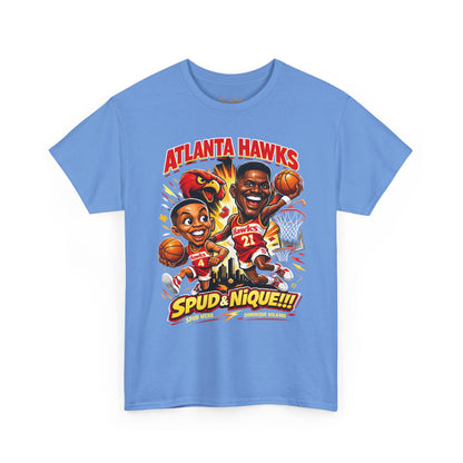 Atlanta Hawks 'Spud & Nique' Graphic Tee — Retro Basketball Fans Shirt