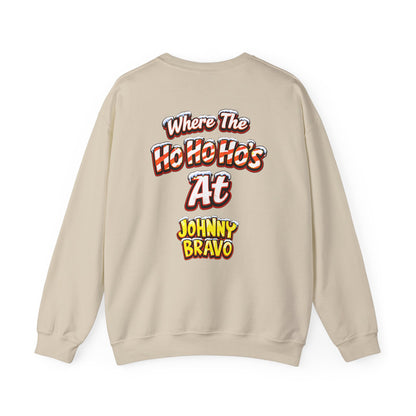 Johnny B 'Sleighin' Hearts' Crewneck Sweatshirt — Where the Ho-Ho-Ho's At