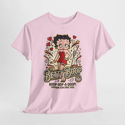 Betty Boop Retro Graphic Tee – "Boop-Oop-A-Doop" Vintage Cartoon Shirt