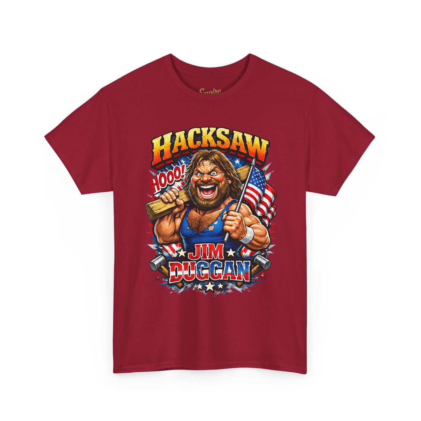 Jim Duggan “Hacksaw” Graphic Tee – Retro Wrestling Fan Shirt