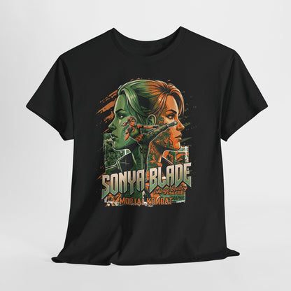 Sonya Blade Retro Fighter T-Shirt — Mortal Kombat Inspired Graphic Tee