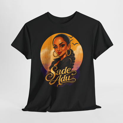 Sade Adu Portrait T-Shirt — Retro Sunset R&B Icon Tee