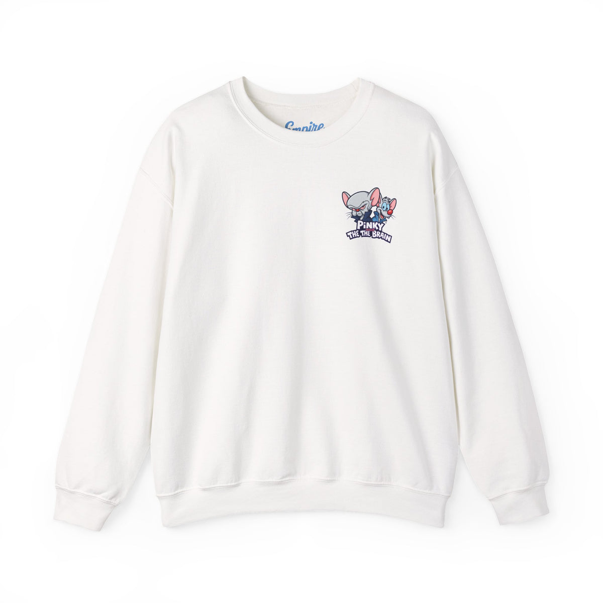 Pinky and the Brain Crewneck Sweatshirt - 'Time to Take Over the World' Graphic