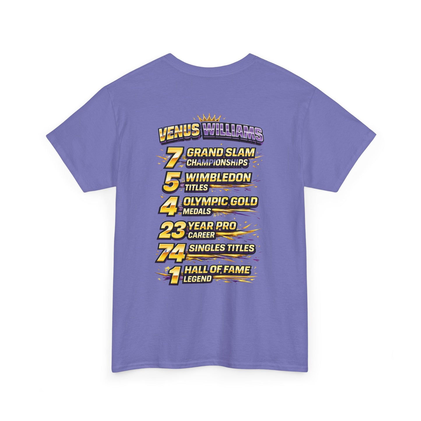 Queen V Tennis Tee — "Queen V" Venus Williams Tribute Shirt