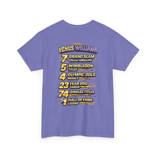 Queen V Tennis Tee — "Queen V" Venus Williams Tribute Shirt