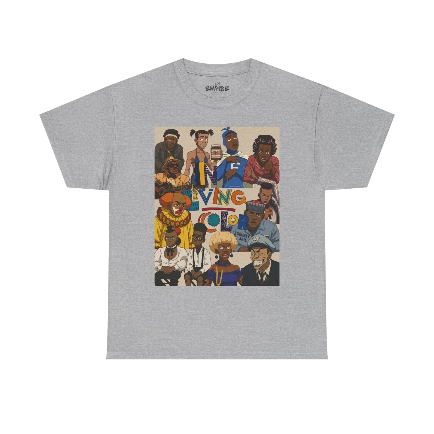 "In Living Color" Vibrant Graphic Tee for Retro 90s