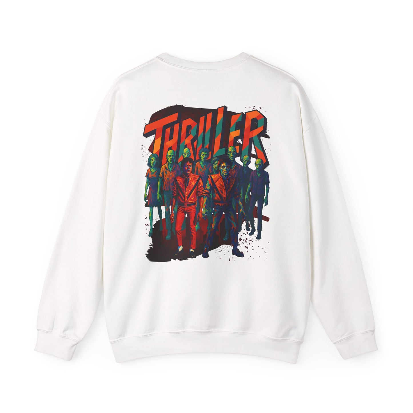 MJ Thriller Graphic Sweatshirt — Retro Michael Jackson Inspired Crewneck