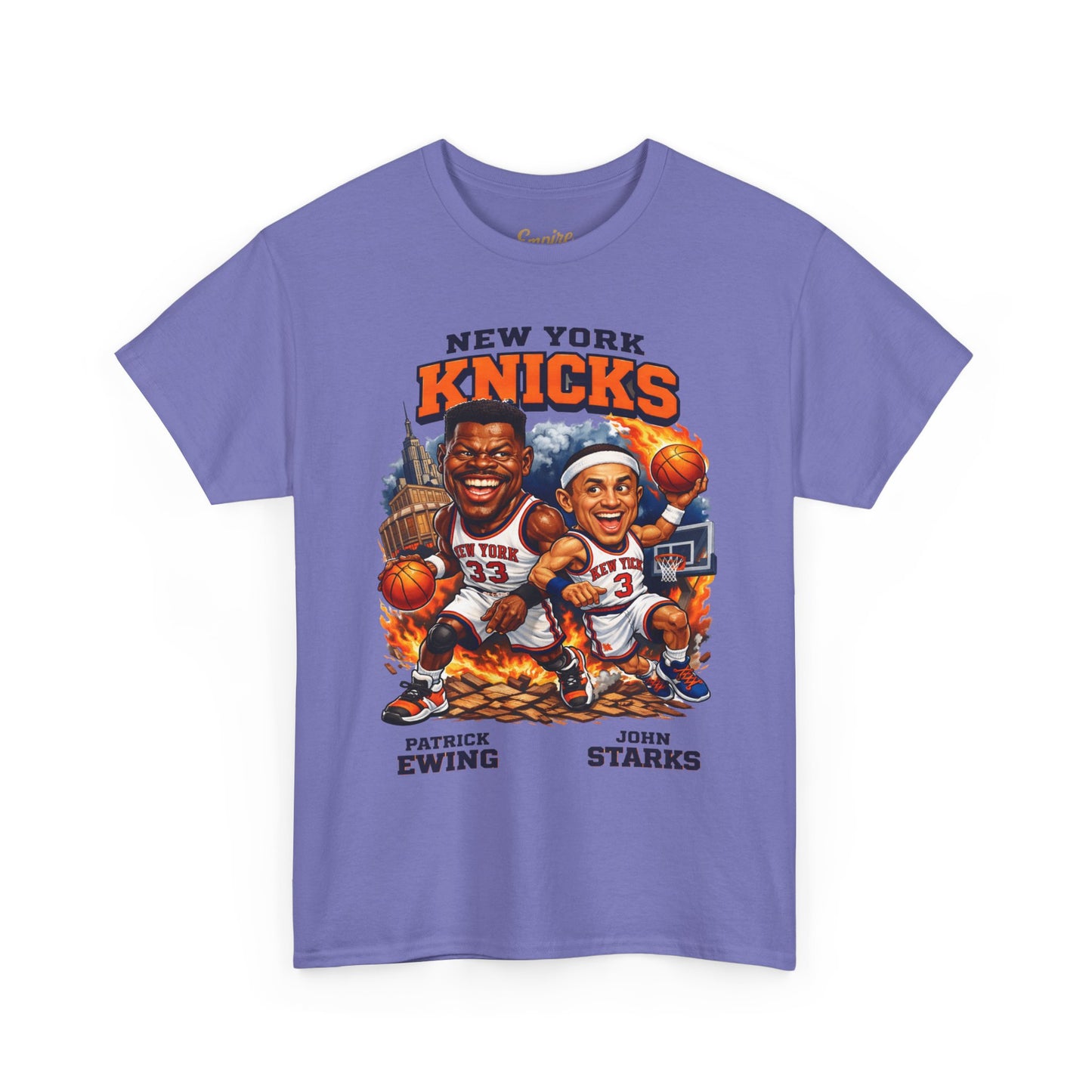 New York Knicks Patrick Ewing & John Starks Retro Basketball Tee