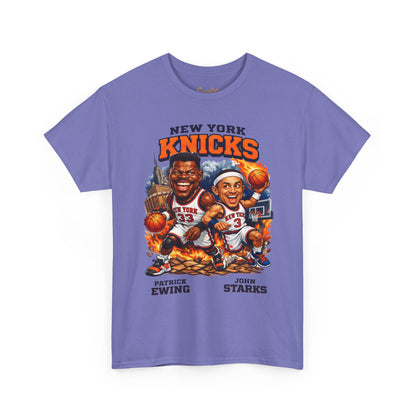 New York Knicks Patrick Ewing & John Starks Retro Basketball Tee