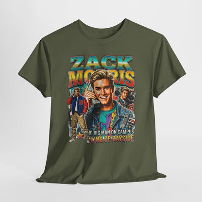 Zack Morris Retro TV Tee — 'The Big Man on Campus' Vintage 90s Graphic T-Shirt