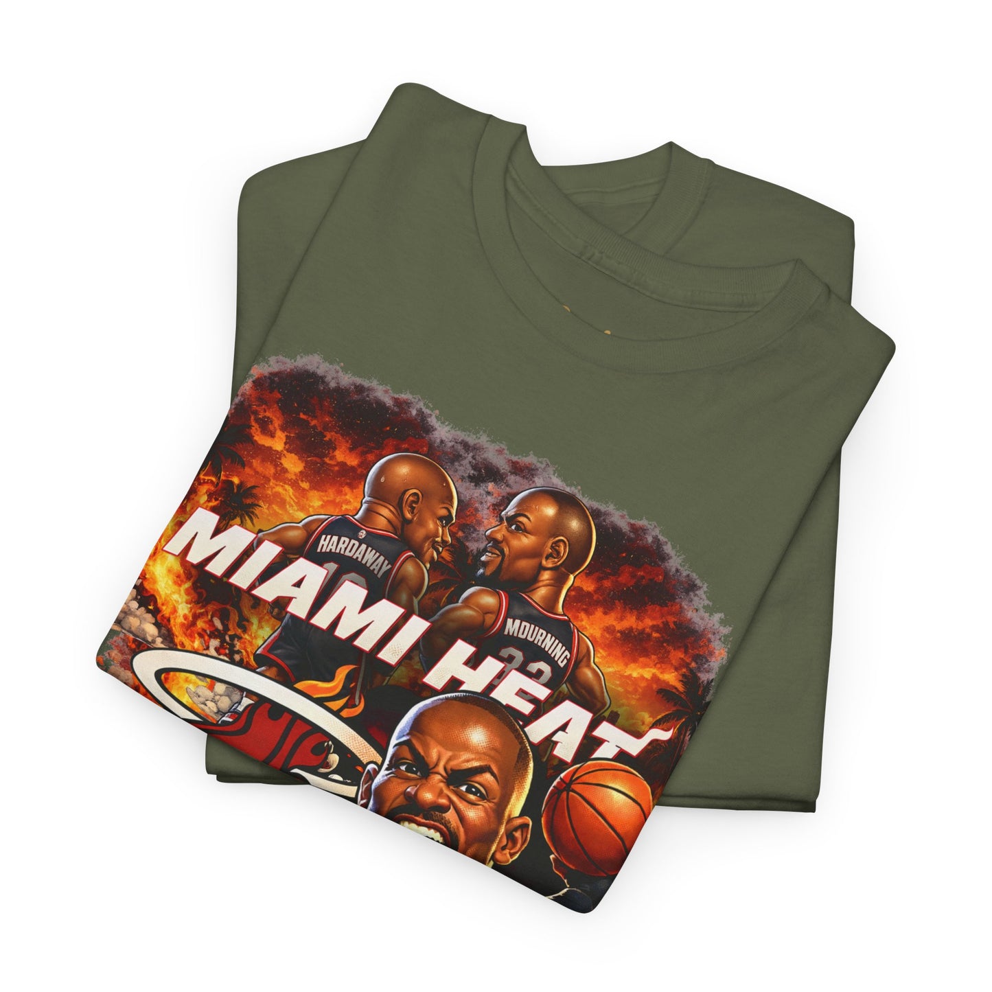 Miami Heat Retro Players Graphic Tee — Vintage Basketball Fan Shirt