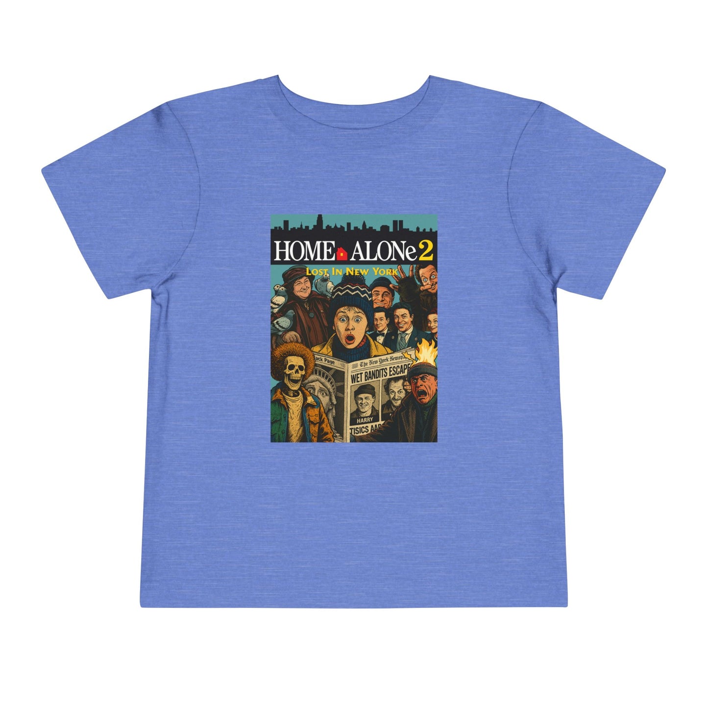 Home Alone 2 Toddler Tee - Fun Kid's Shirt for Movie Fans, Birthday Gift, Playtime, Family Movie Night, Holiday Apparel