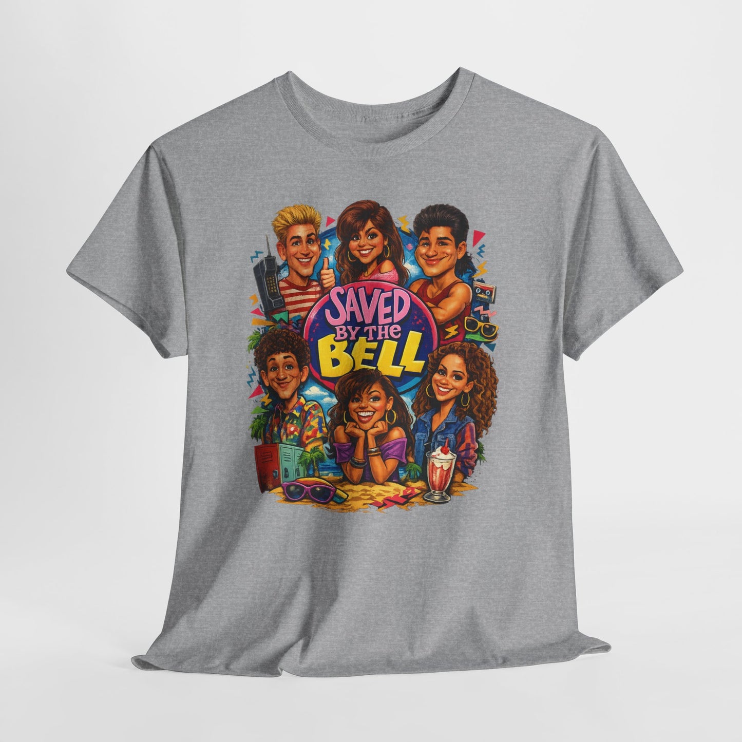 Saved by the Bell Cast Graphic Tee – Retro 90s TV Show Shirt