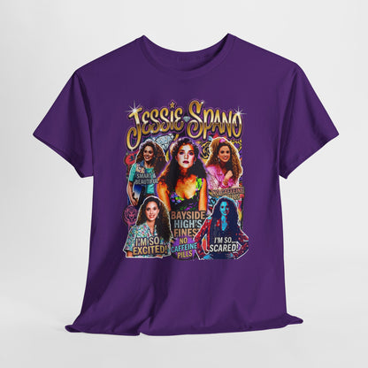 Retro Collage Graphic Tee — Jessie Spano Vintage TV Quote Shirt